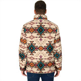 GB-NAT00622 Retro Color Tribal Men's Padded Jacket