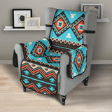 GB-NAT00319 Tribal Line Shapes Ethnic Pattern 23" Chair Sofa Protector