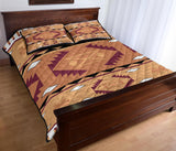 Pink Purple Pattern Native American Quilt Bed Set