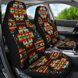 GB-NAT00402 Black Pattern Native Car Seat Covers