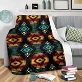 Powwow Store gb nat00321 native american patterns black red blanket