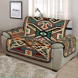 Orange Native Tribes Pattern Native American Chair Sofa Protector - Powwow Store