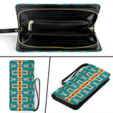 Powwow Store gb nat00062 05 turquoise tribe design native clutch purse