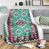 Powwow Store gb nat00415 03 ethnic geometric pink pattern blanket