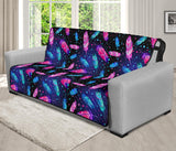 Colorful Feather Native American 70 Chair Sofa Protector - Powwow Store