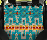 GB-NAT00062-05 Turquoise Tribe Design Native American Pet Seat Cover