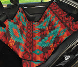 Powwow Store gb nat00611 red geometric pattern pet seat cover