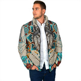 Powwow Storegb nat00069b blue mandala wolf mens padded jacket