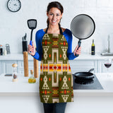 Powwow Store gb nat00062 12 green tribe design native american apron