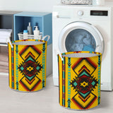 Powwow Store gb nat00413 abstract geometric ornament laundry basket