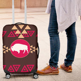 Brown Bison Tribal Native American Luggage Covers - ProudThunderbird