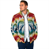 Powwow Storegb nat00077 thunderbird rainbow mens padded jacket