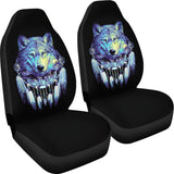 Powwow Storegb nat00117 wolf feathers dream catcher car seat covers