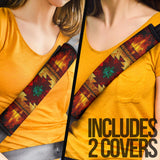 GB-NAT00068 United Tribes Brown  Seat Belt Cover