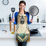 Powwow Store gb nat00059 brown pattern breastplate native american apron