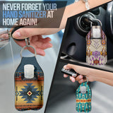 Native Pattern Sanitizer Bottle Keychains SET 12
