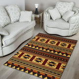 Powwow Store gb nat00507 brown ethnic pattern native area rug