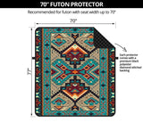 Tribe Blue Pattern Native American 70" Sofa Protector - Powwow Store