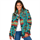 GB-NAT00046-01 Tribes Pattern  Women's Padded Jacket