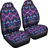 Powwow Store gb nat00380 purple tribe pattern car seat covers