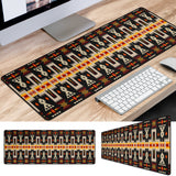 Powwow Store gb nat00062 01 black tribe design native american mouse mat