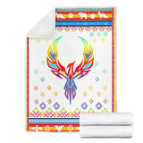 Phoenix Rising Native American Design Premium Blanket V2