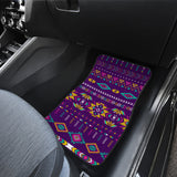 Powwow Store gb nat00549 02 light purple pattern front car mats set of 2