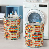 Powwow Store gb nat00402 03 cream pattern native laundry basket