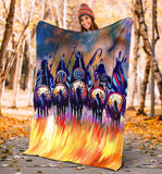 5 Warriors Native American Blanket GB-NAT00013-BLAN01 - Powwow Store