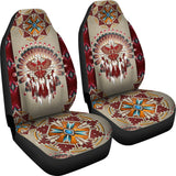 Powwow Store csa 004 red thunderbird native car seat cover