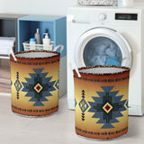 Powwow Store gb nat00057 01 southwest blue symbol laundry basket