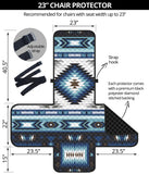 Powwow Store gb nat00528 blue colors tribal pattern native 23 chair sofa protector