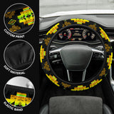 Powwow Storegb nat00720 08 native tribes pattern steering wheel cover