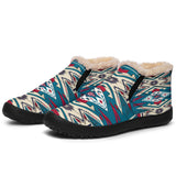 Pink Blue Colorful Design Native American Winter Sneakers