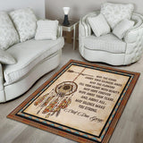 May The Stars Carry Your Sadness Away Native American Area Rug - Powwow Store