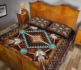 Mandala Brown Design Native American Quilt Bed Set - Powwow Store