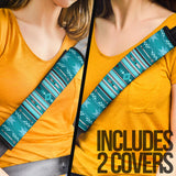 Powwow Store gb nat00602 blue light pattern seat belt cover