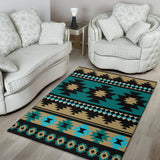 Powwow Store gb nat00509 green ethnic aztec pattern area rug