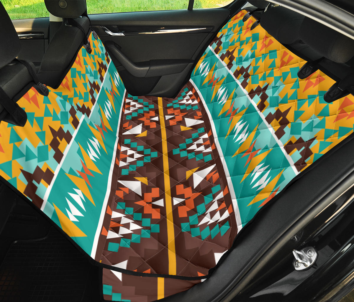 GB-NAT00579 Seamless colorful Pet Seat Cover