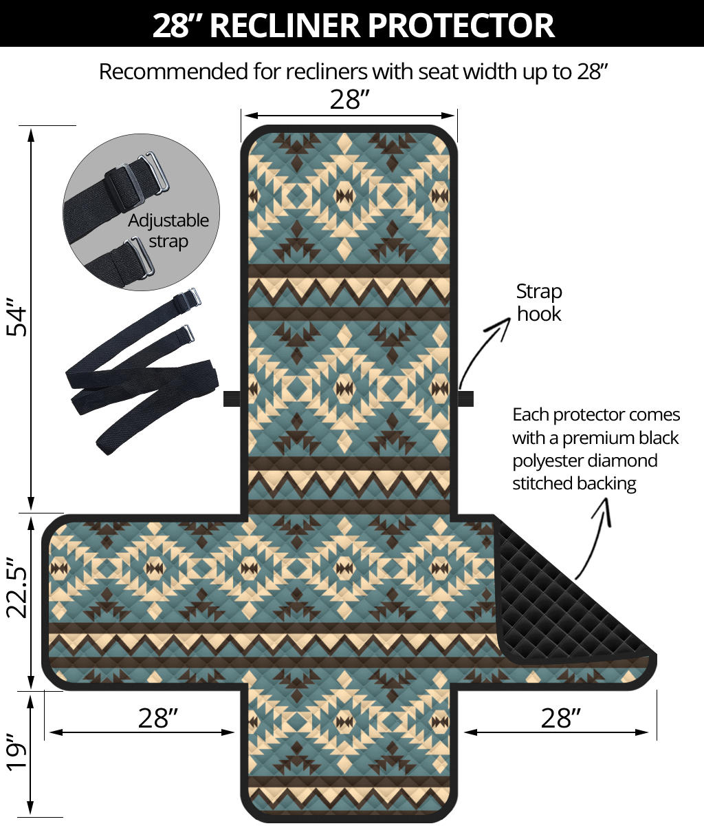 Powwow Storecsf002 pattern native 28 recliner sofa protector