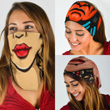 Woman Chief Face Native American Bandala 3-Pack