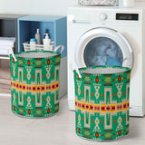 GB-NAT00062-06 Green Tribe Design Laundry Basket