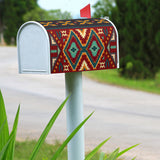 GB-NAT00061 Native Red Yellow Pattern Mailbox Cover