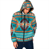 Powwow Storepatten blue native mens padded hooded jacket 2