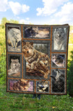 Wolf Art Native American Premium Quilt