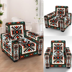 Tribal Colorful Pattern Native American 43" Chair Slip Cover - Powwow Store