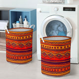 Powwow Store gb nat00576 pattern color orange laundry basket