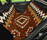 Powwow Store gb nat00415 02 ethnic geometric brown pattern pet seat cover