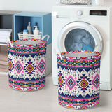 Powwow Store gb nat00316 pink pattern native american laundry basket