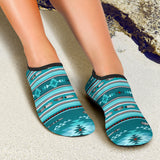 Powwow Store gb nat00602 blue light pattern aqua shoes